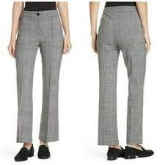 Theory Pants - THEORY Cardinal Windowpane Portland Wool Trousers Size 2